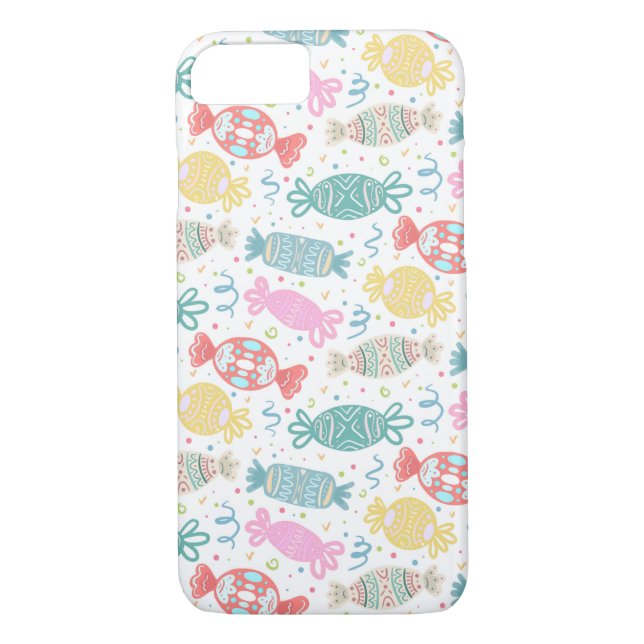 Cartoon bunte festliche Bonbons Case-Mate iPhone Hülle (Rückseite)