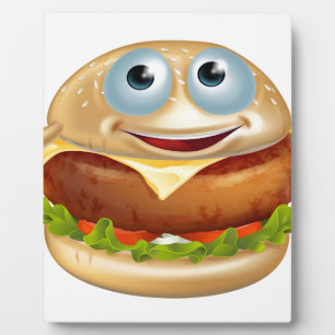 Cartoon Burger Fotoplatte