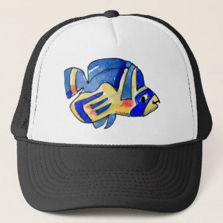 Cartoon Butterfly Blauer Fisch Truckerkappe