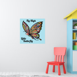 Cartoon Butterfly Personalisiert Poster