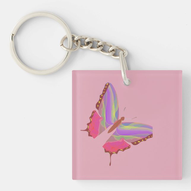 Cartoon Butterfly Schlüsselanhänger (Vorderseite)