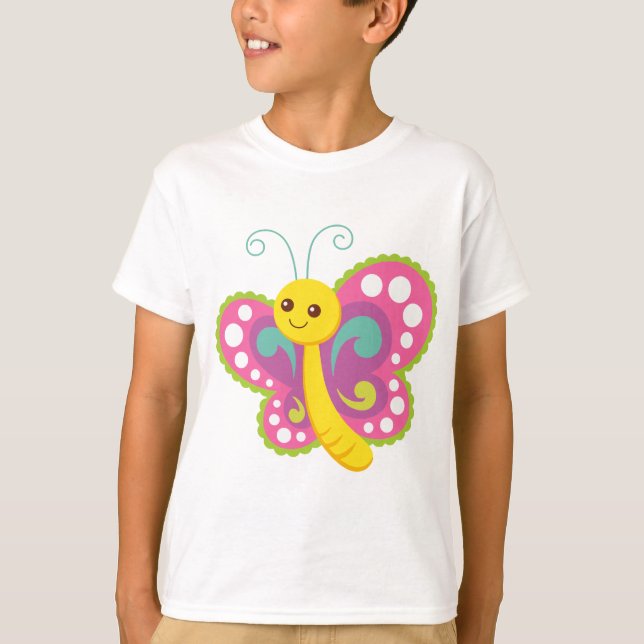 Cartoon Butterfly T-Shirt (Vorderseite)