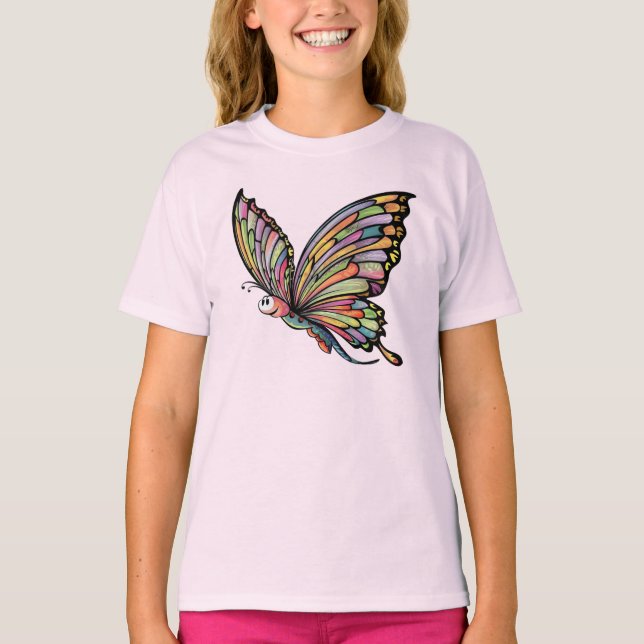 Cartoon Butterfly T-Shirt (Vorderseite)