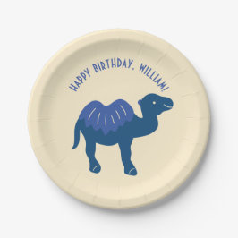 Cartoon Camel Birthday Party Personalisiert Pappteller