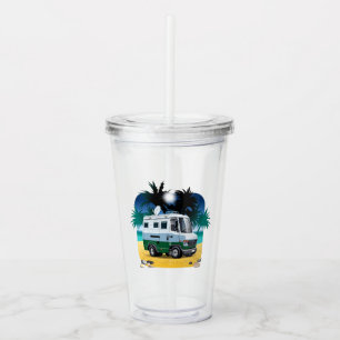 Cartoon Camper Acryltrinkbecher