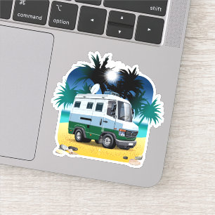 Cartoon Camper Aufkleber