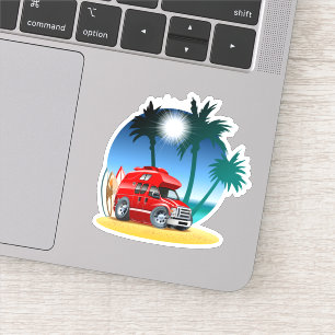 Cartoon Camper Aufkleber