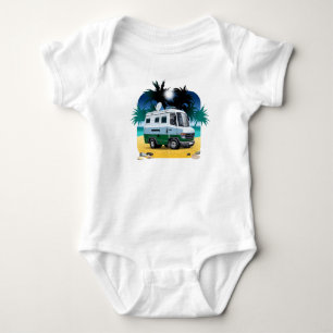 Cartoon Camper Baby Strampler