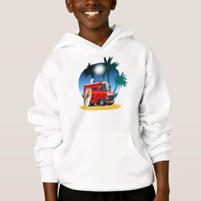 Cartoon Camper Hoodie (Vorderseite)