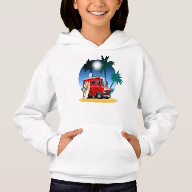 Cartoon Camper Hoodie (Vorderseite)