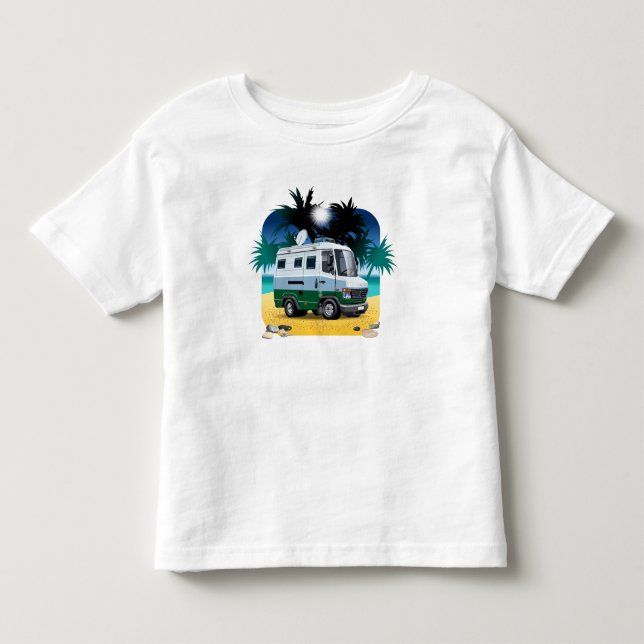 Cartoon Camper Kleinkind T-shirt (Vorderseite)