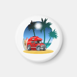 Cartoon Camper Magnet