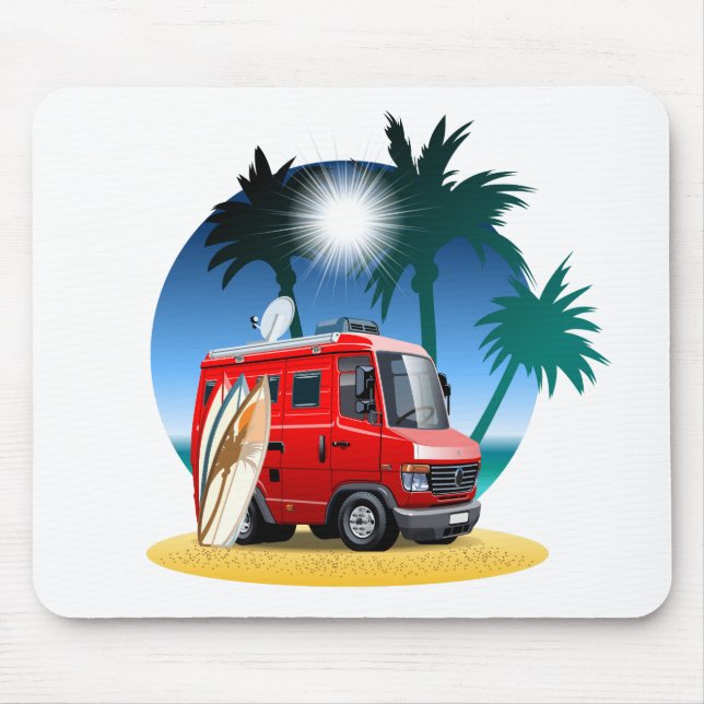 Cartoon Camper Mousepad (Vorne)