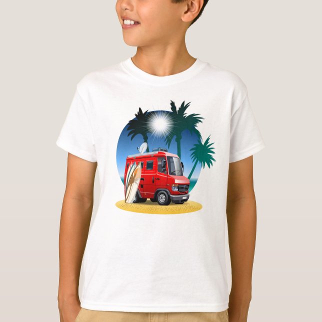 Cartoon Camper T-Shirt (Vorderseite)