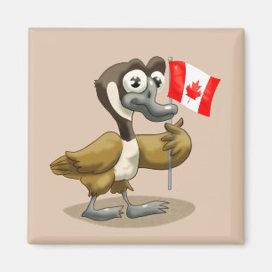 Cartoon Canada Goose Magnet