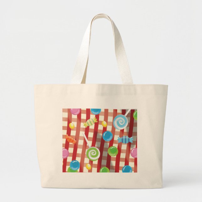 Cartoon Candy Jumbo Stoffbeutel (Vorne)