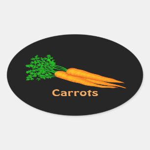 Cartoon Carrots Food-Spaß Aufkleber