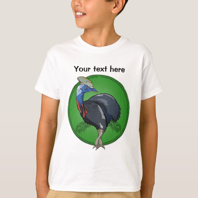 Cartoon Cassowary T-Shirt (Vorderseite)