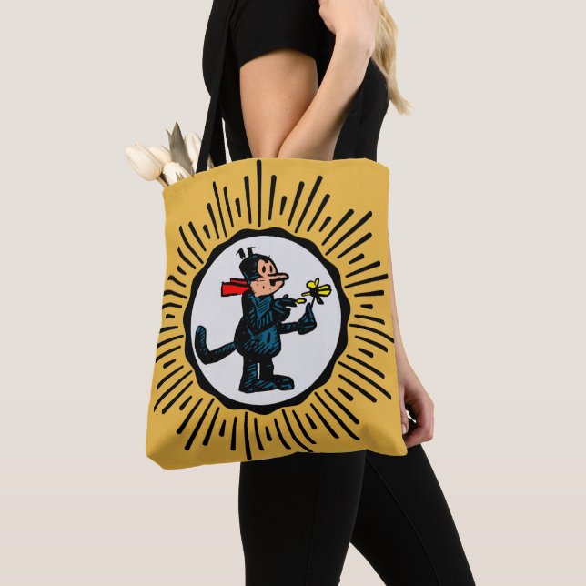 Cartoon Cat All-over-Drucktasche (Von Nahem)