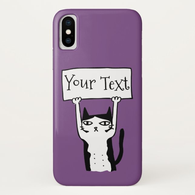 Cartoon Cat Case-Mate iPhone Case (Rückseite)