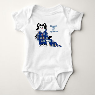 Cartoon Cat Funny Niedlich Baby Strampler