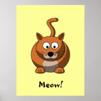 Cartoon Cat Poster