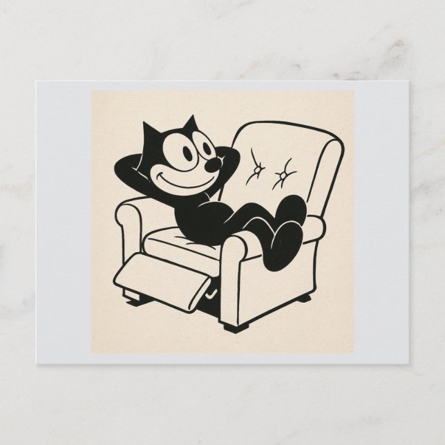 Cartoon Cat Postkarte (Vorderseite)