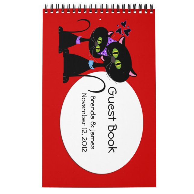 Cartoon Cats Hochzeitsbuch Kalender (Titelbild)