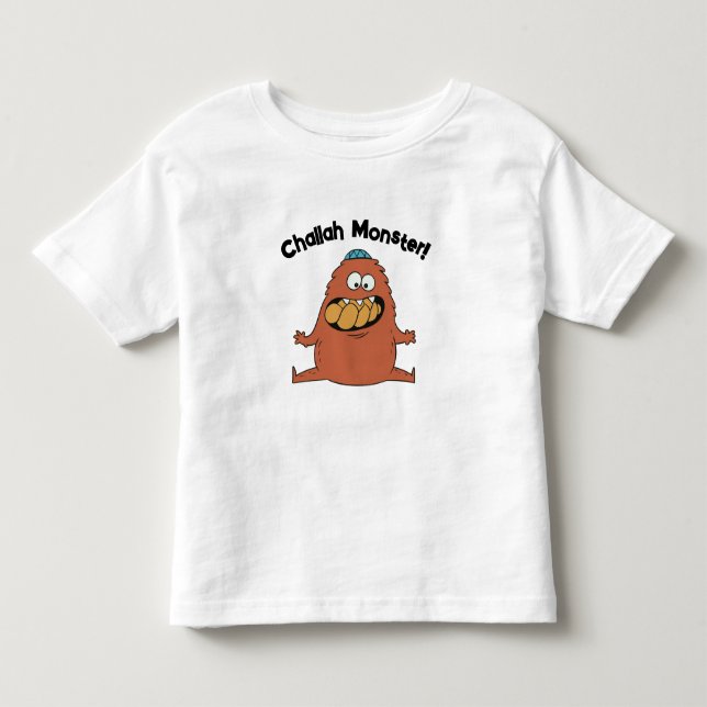 Cartoon Challah Monster T - Shirt (Vorderseite)