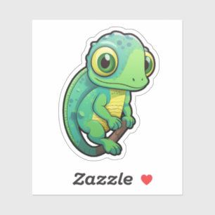 Cartoon Chameleon Aufkleber