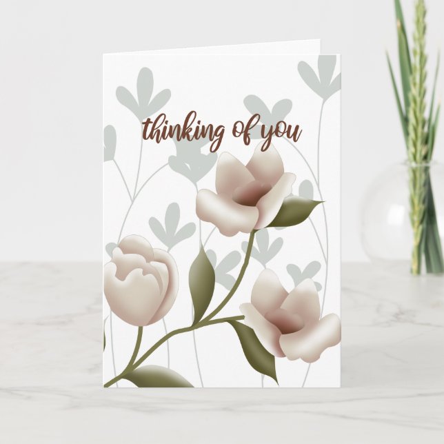 Cartoon Champagne Blume Karte (Vorderseite)