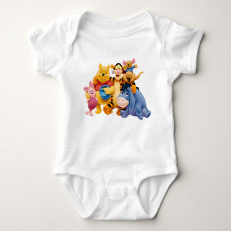 Cartoon Character Winnie Pooh Bear Honey Anime Bab Baby Strampler