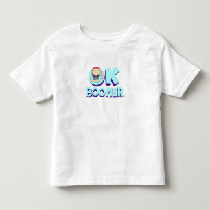 Cartoon-Charakter-Meme-Kunst ok Boomer Popkultur Kleinkind T-shirt