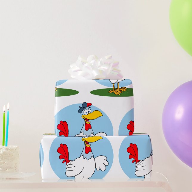Cartoon Chicken Geschenkpapier (Von Creator hochgeladen)
