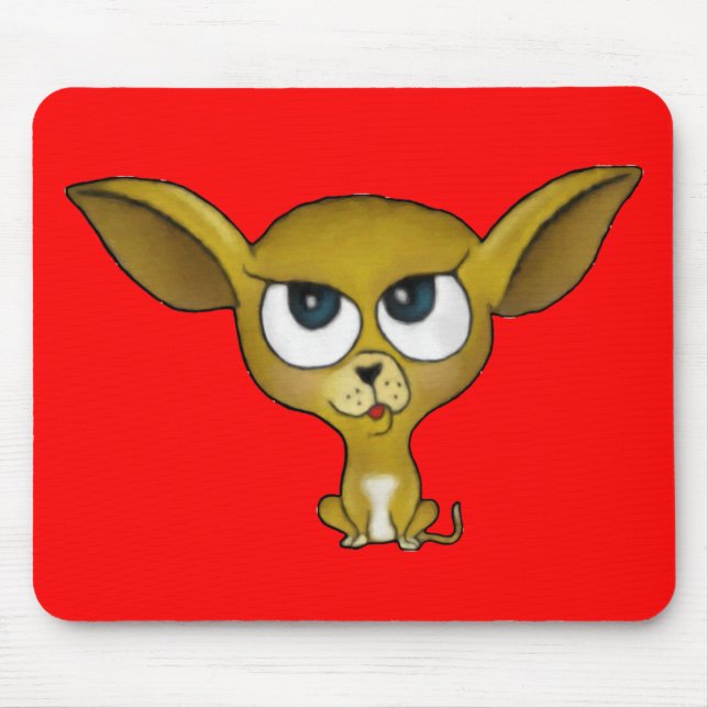 Cartoon Chihuahua Mousepad (Vorne)