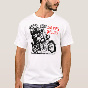 Cartoon Chopper Loud Pipes Rette Leben © T-Shirt