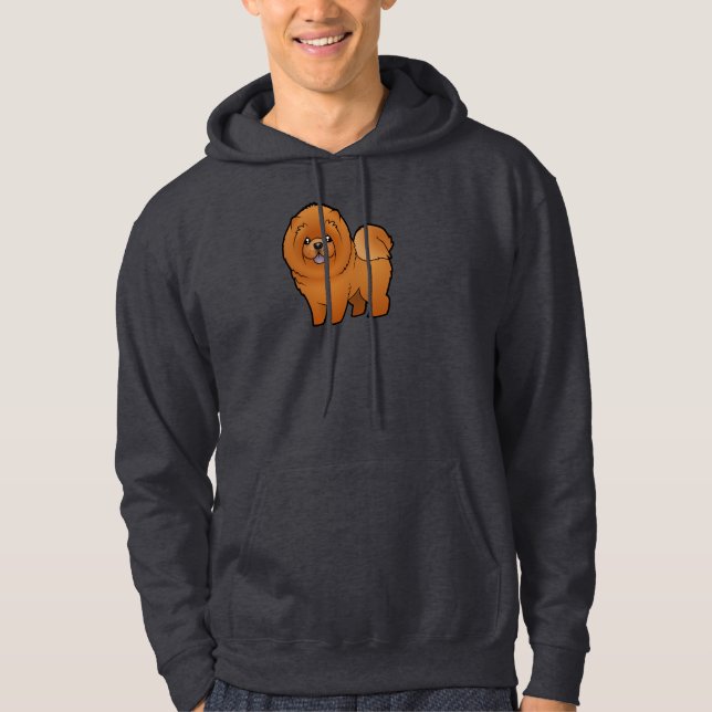 Cartoon-Chow-Chow Chow-Chow Hoodie (Vorderseite)