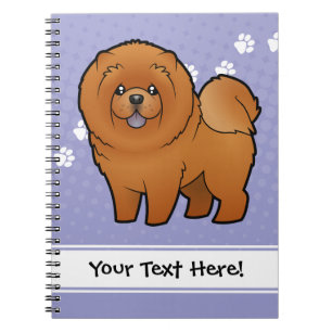 Cartoon-Chow-Chow Chow-Chow Notizblock