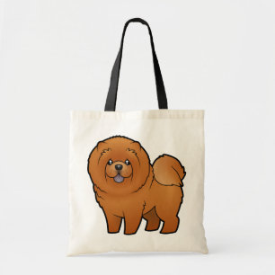Cartoon-Chow-Chow Chow-Chow Tragetasche