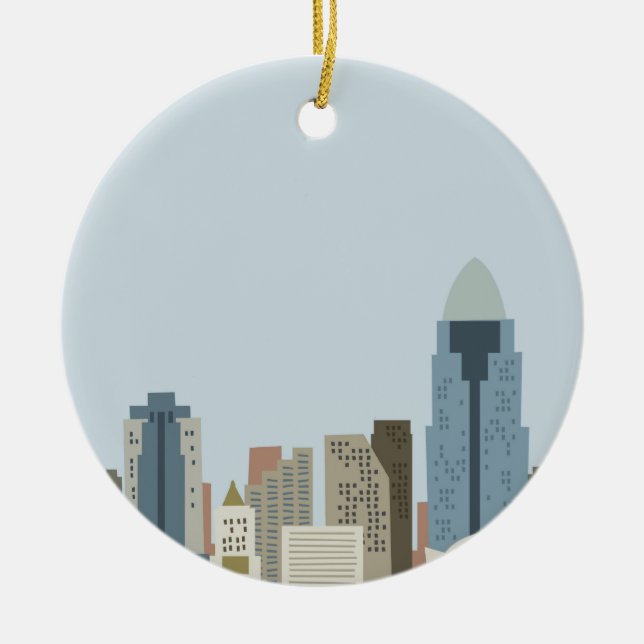 Cartoon Cincinnati Keramikornament (Vorne)