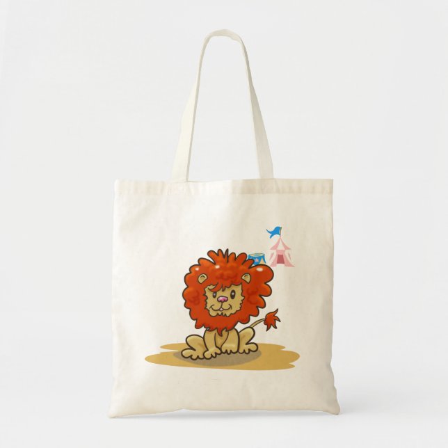 Cartoon Circus Lion Tragetasche (Vorne)