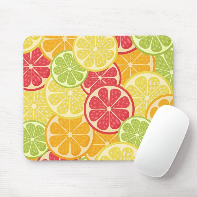 Cartoon Citrus Mousepad (Mit Mouse)