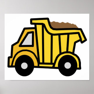 Cartoon Clip Art mit einem Baukasten Poster