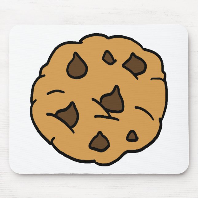 Cartoon Clipart HUGE Chocolate Chip Cookie Dessert Mousepad (Vorne)