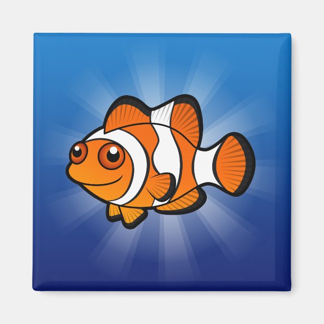 Cartoon Clownfisch Magnet (Vorne)