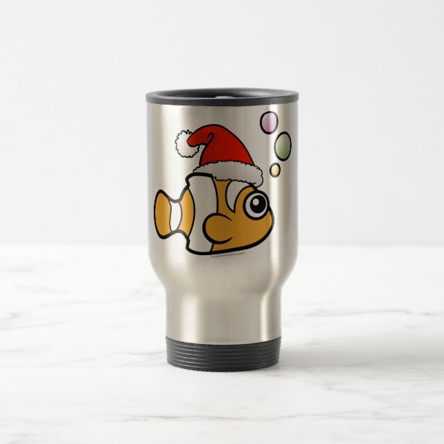 Cartoon Clownfish Sankt Reisebecher (Mittel)
