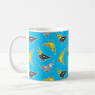 Cartoon Cockatiels Muster Kaffeetasse
