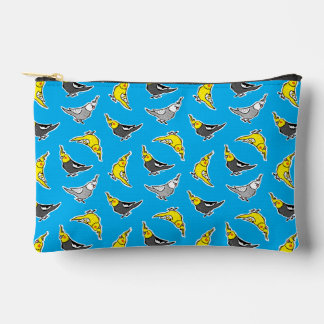 Cartoon Cockatiels Pattern Zubehörtasche