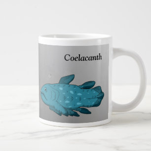 Cartoon Coelacanth Jumbo-Tasse
