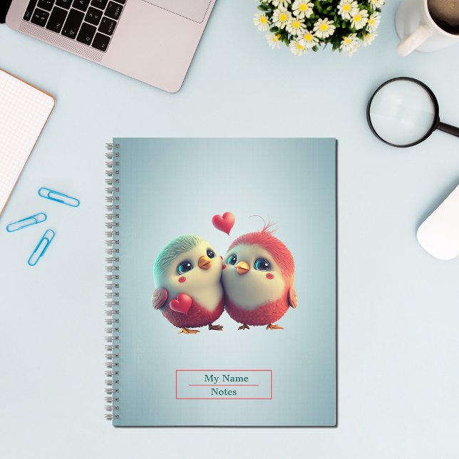 Cartoon Colored Birds Notebook Notizbuch (Von Creator hochgeladen)